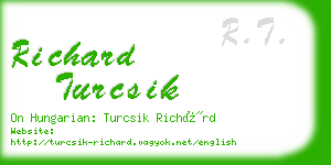 richard turcsik business card